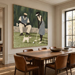 Croquet and Company — oblique side view of the artwork