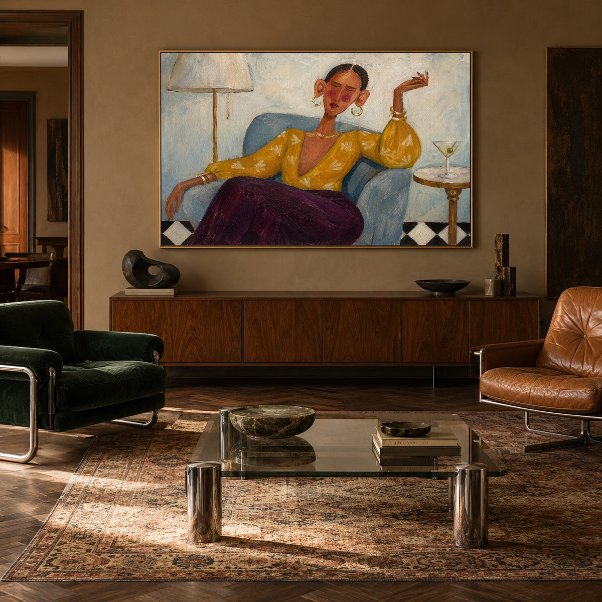Her Golden Hour — artwork in an interior setting 4