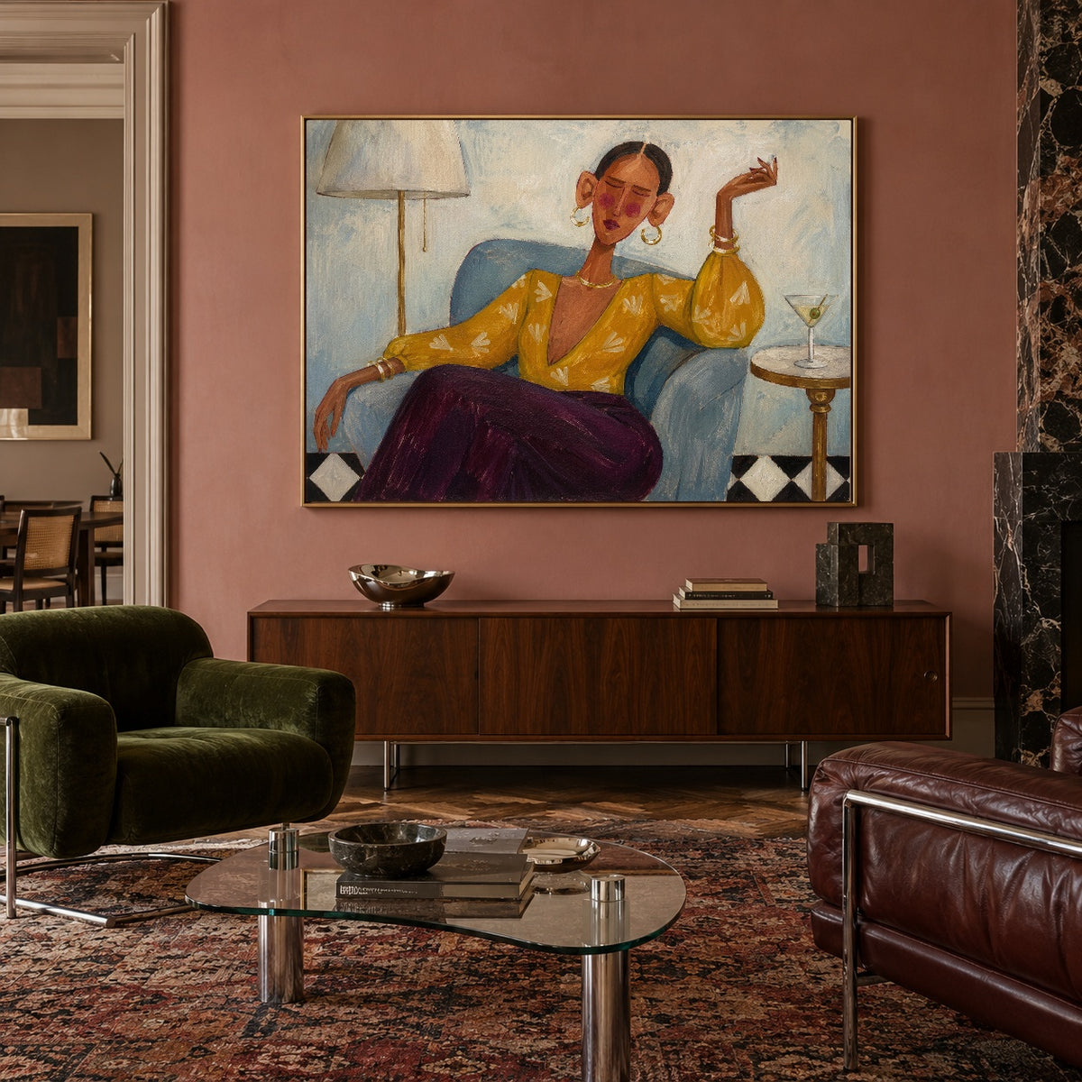 Her Golden Hour — artwork in an interior setting 5
