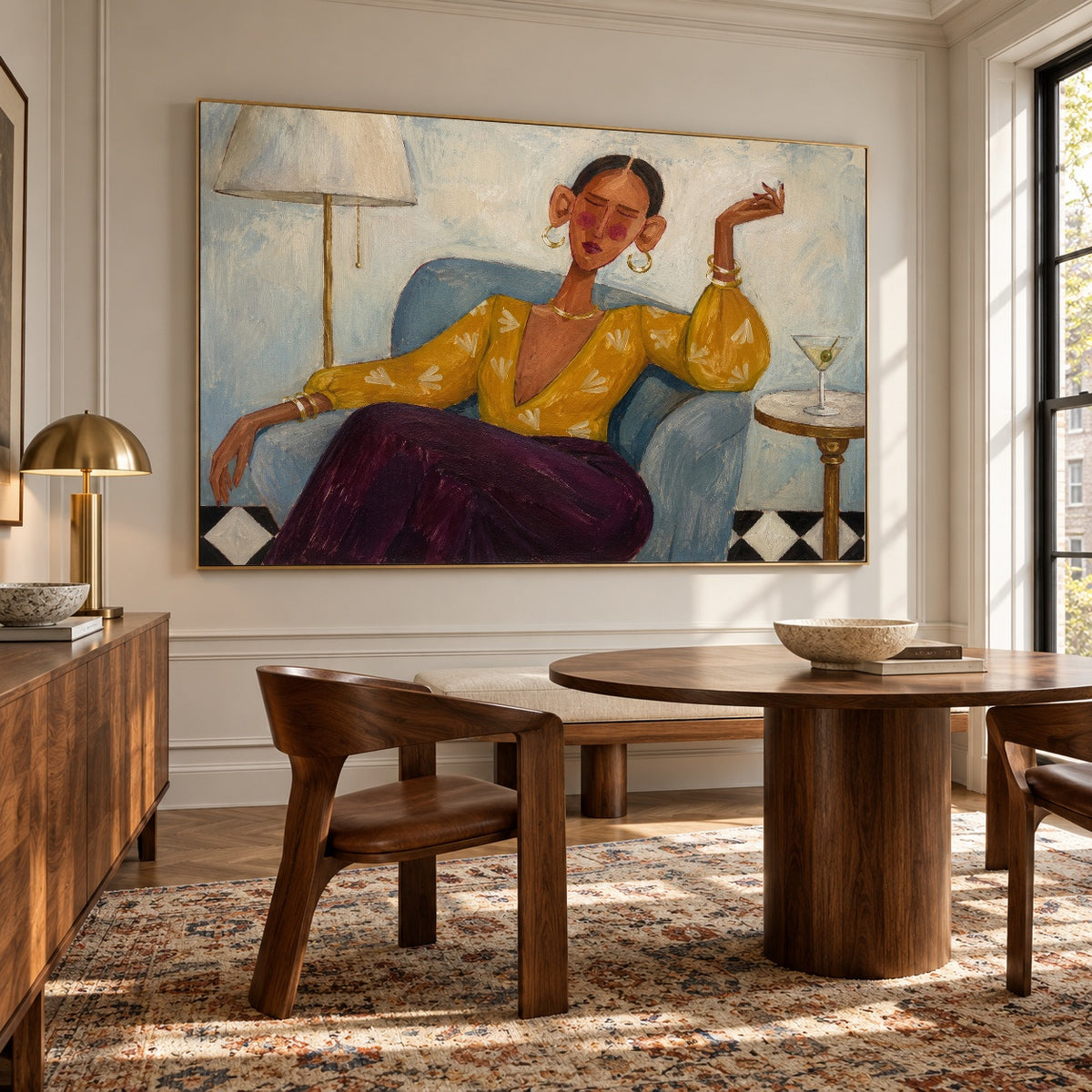 Her Golden Hour — artwork in an interior setting 7