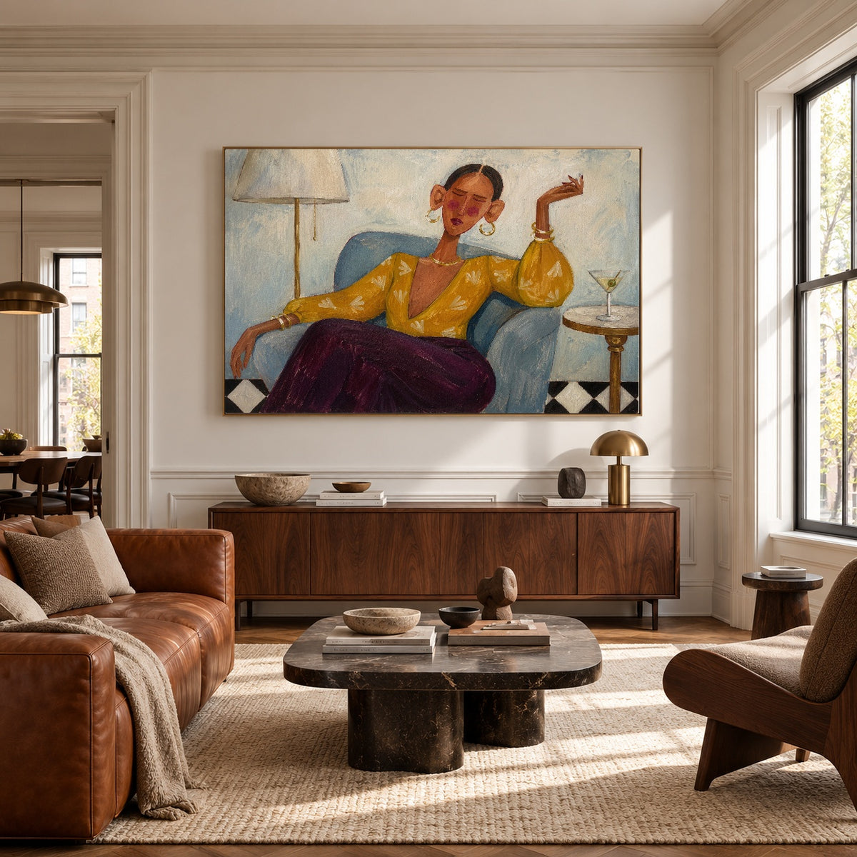 Her Golden Hour — artwork in an interior setting 8