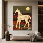 Moon Over Petal Fields — artwork in an interior setting 3