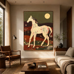 Moon Over Petal Fields — artwork in an interior setting 4