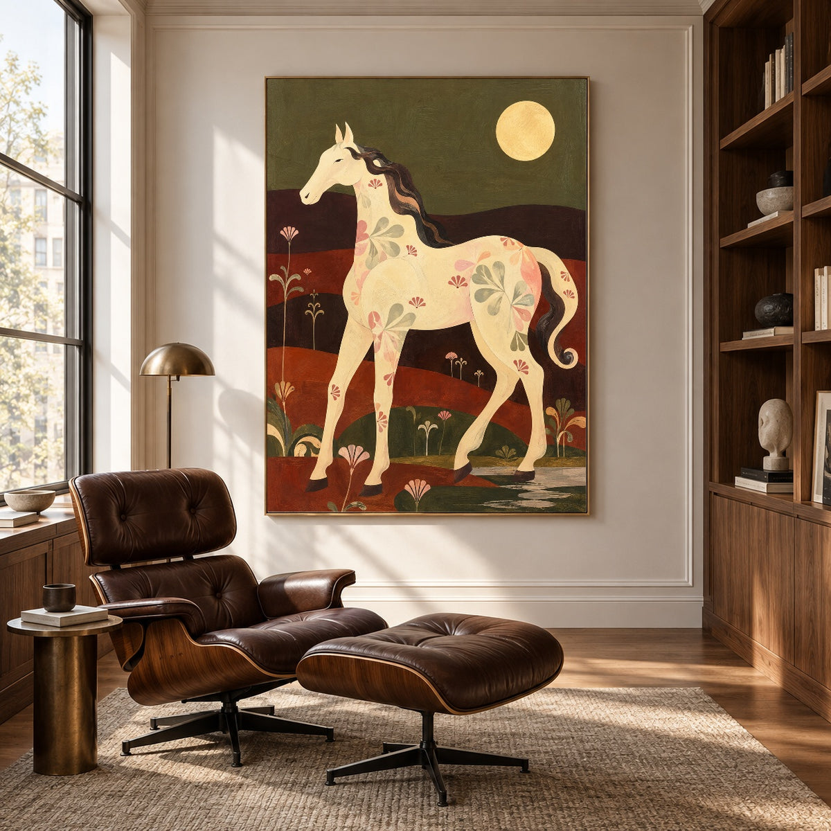 Moon Over Petal Fields — artwork in an interior setting 6