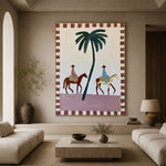 Palms Along Our Way — featured artwork in a living space