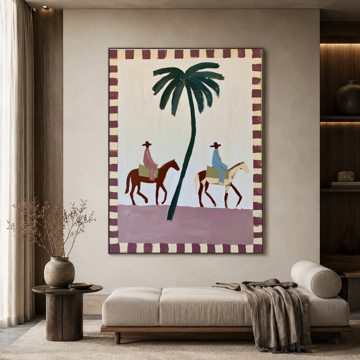 Palms Along Our Way — artwork in an interior setting 3