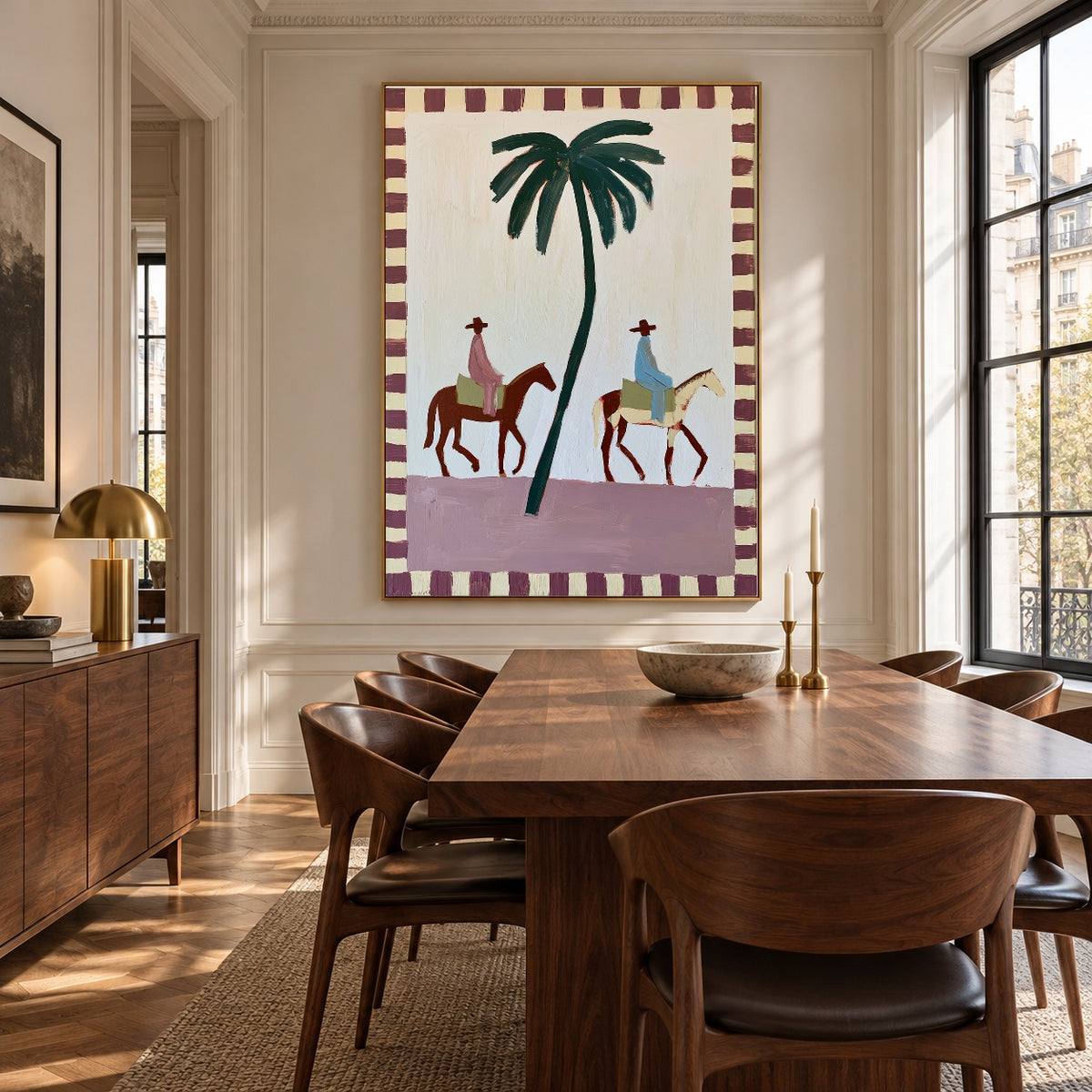 Palms Along Our Way — artwork in an interior setting 6