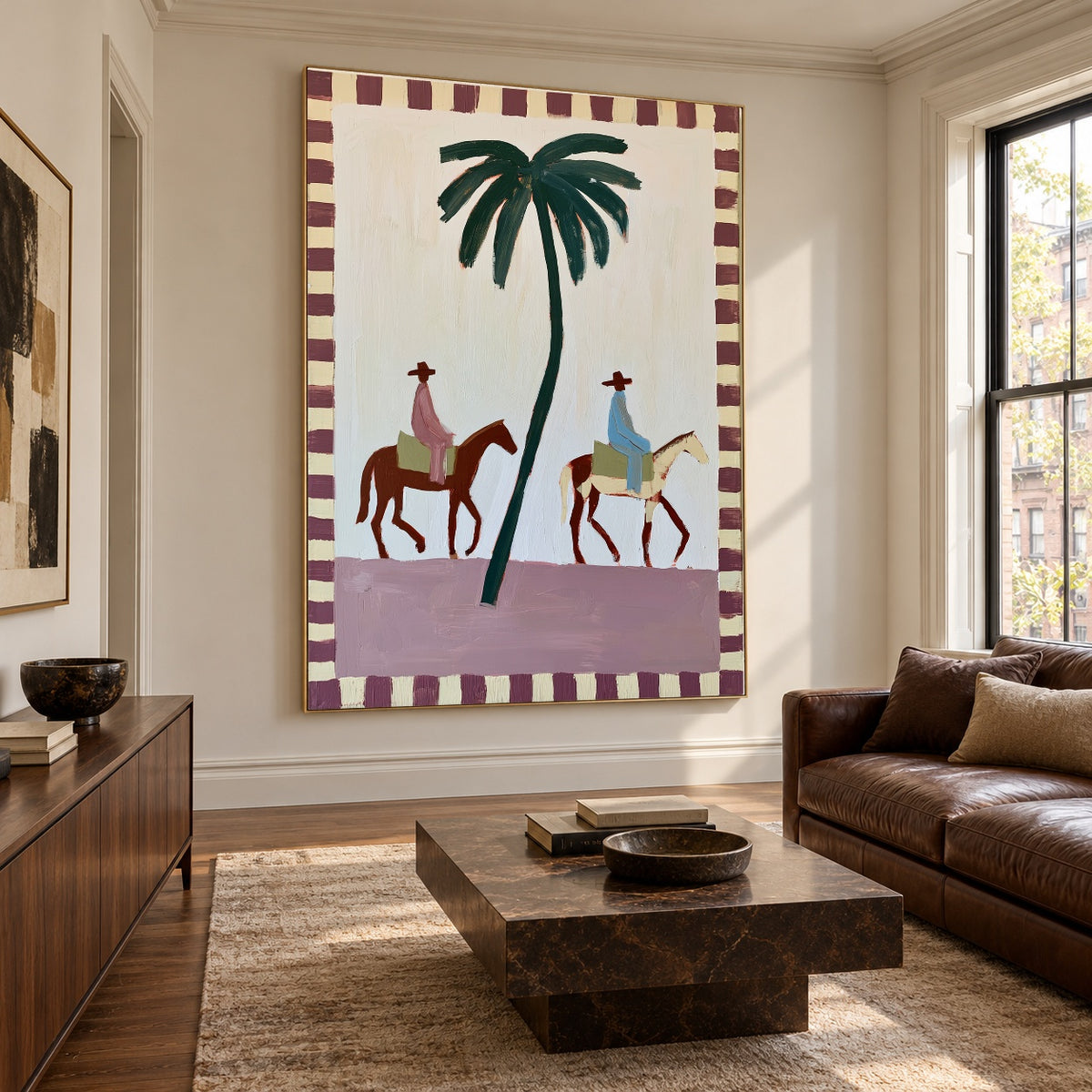 Palms Along Our Way — artwork in an interior setting 7