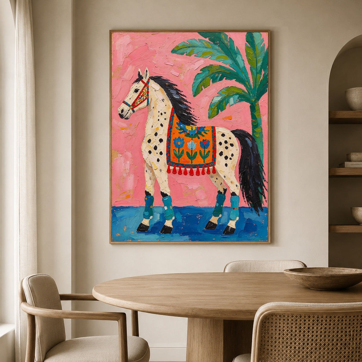 Palmshade Painted Pony — artwork in an interior setting 5
