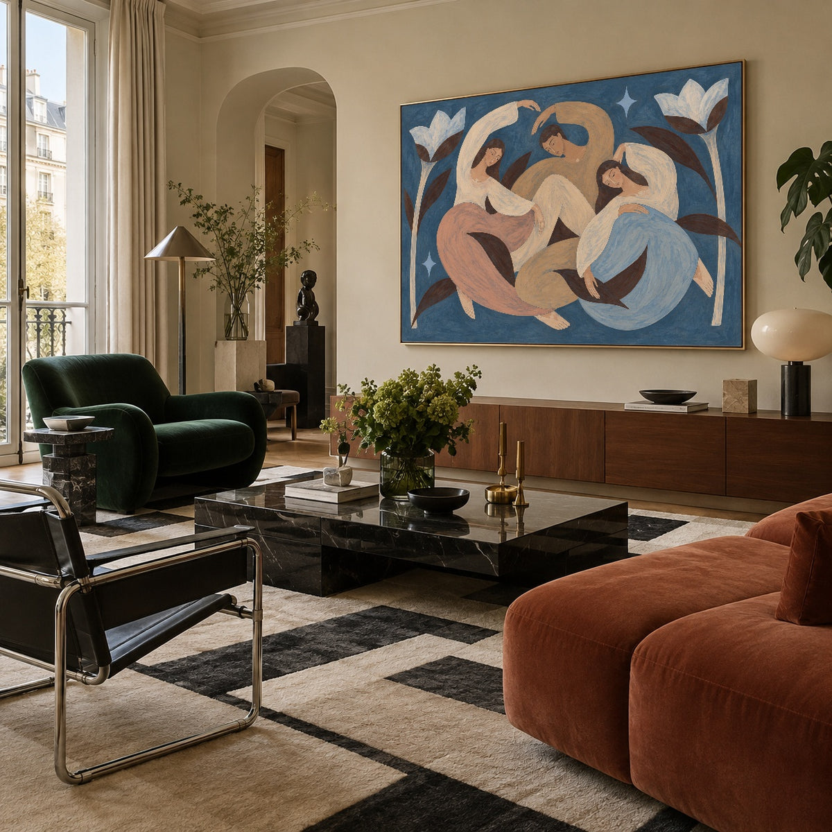 Petal Dance Reverie — artwork in an interior setting 3