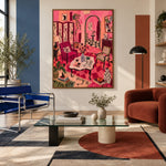 Pink Rooms and Paws — featured artwork in a living space