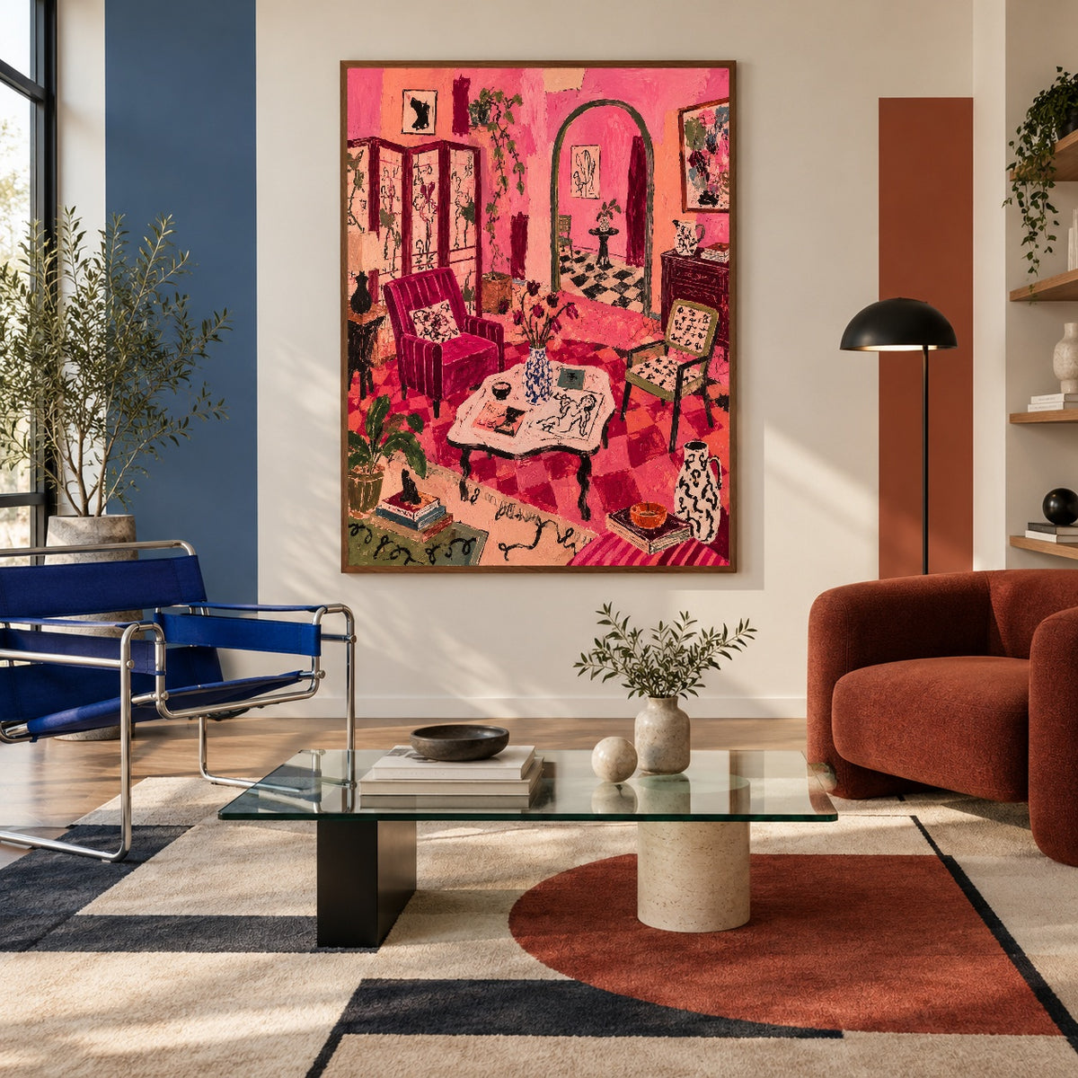 Pink Rooms and Paws — featured artwork in a living space