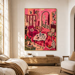 Pink Rooms and Paws — artwork in an interior setting 3