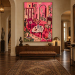 Pink Rooms and Paws — artwork in an interior setting 8