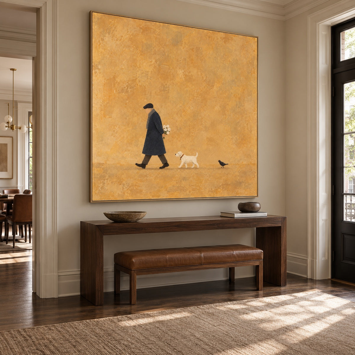 Small Golden Journeys — artwork in an interior setting 4