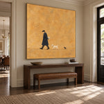 Small Golden Journeys — artwork in an interior setting 4