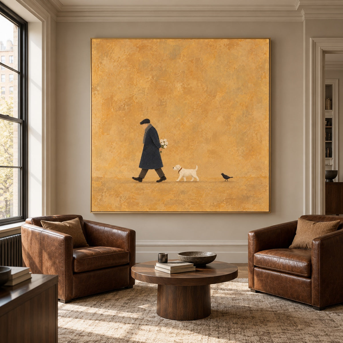 Small Golden Journeys — artwork in an interior setting 5