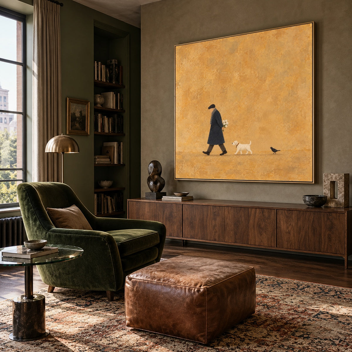 Small Golden Journeys — artwork in an interior setting 7