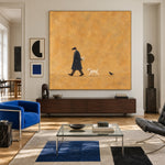Small Golden Journeys — artwork in an interior setting 8
