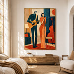 Terracotta String Duet — artwork in an interior setting 3