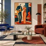 Terracotta String Duet — artwork in an interior setting 6