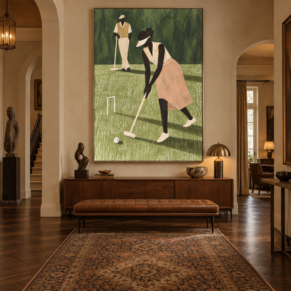 The Gentle Lawn Game — artwork in an interior setting 8